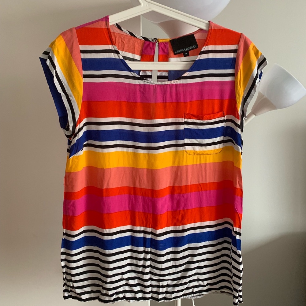 Cynthia Rowley multi-color top